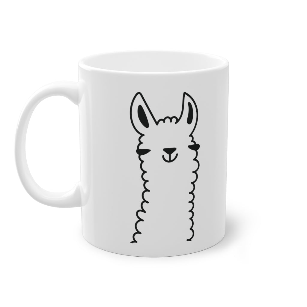 Cute Llama funny mug, white, 325 ml / 11 oz Coffee mug, tea mug for