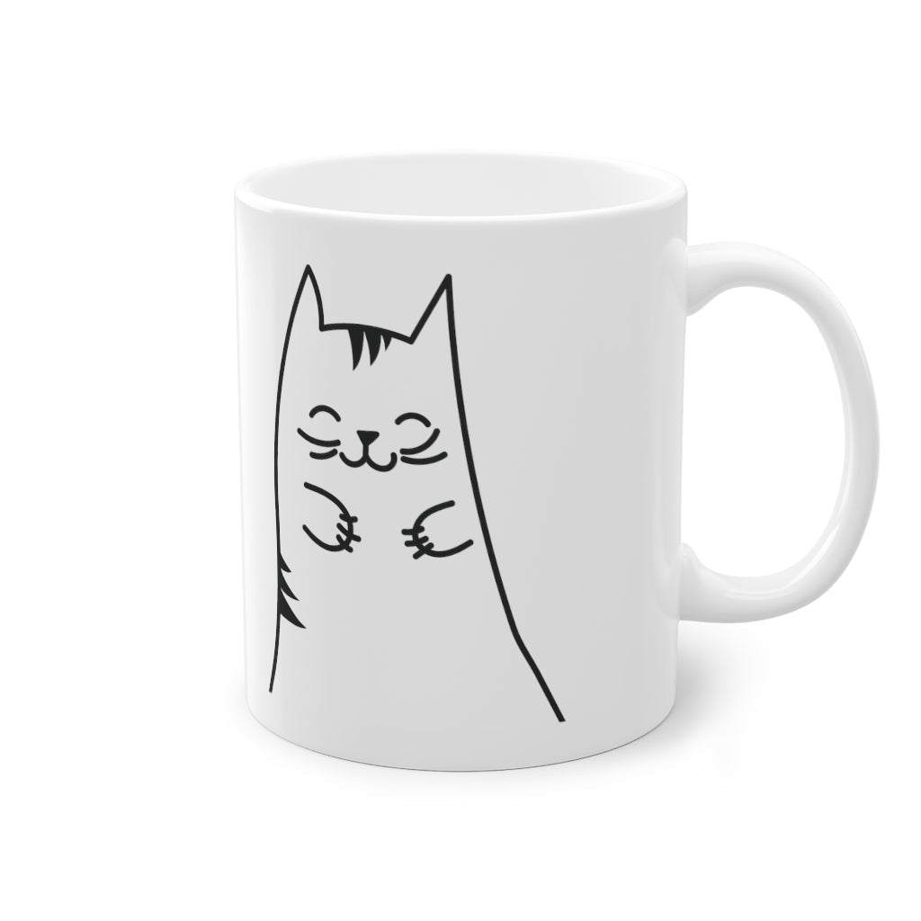 Cute Kitten mug, white, 325 ml / 11 oz Coffee mug, tea mug