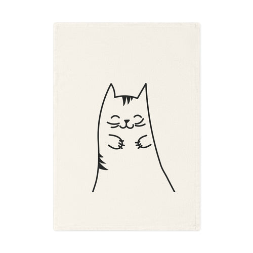 Kitten Design Cotton Tea Towel, 50 x 70 cm, organic cotton, eco-friendly