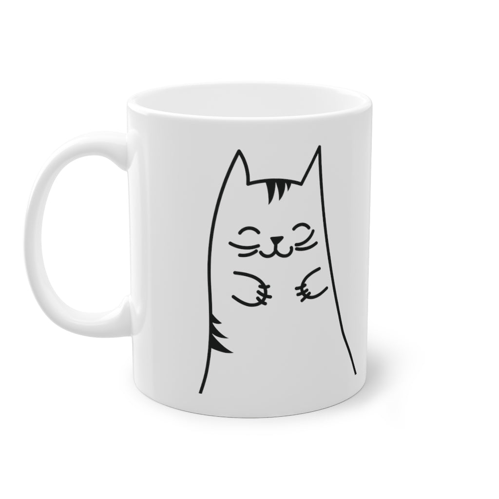 Cute Kitten mug, white, 325 ml / 11 oz Coffee mug, tea mug