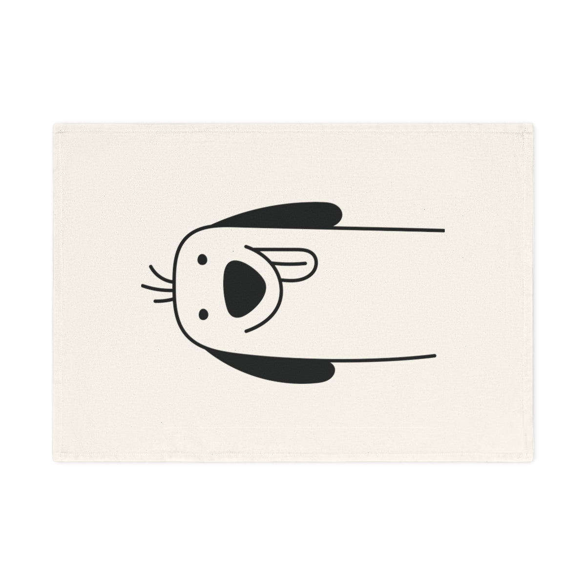 Spaniel dog design Cotton Tea Towel, 50 x 70 cm, organic cotton, eco-friendly