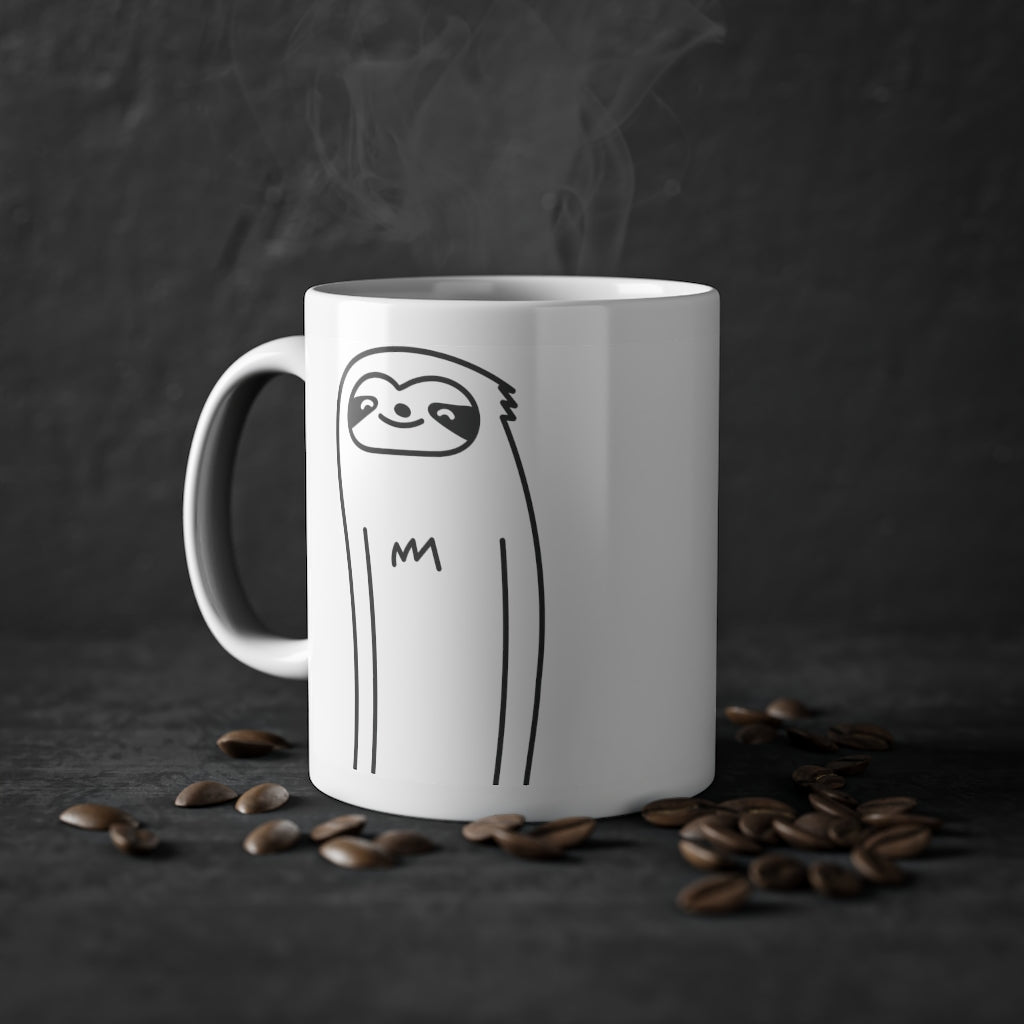 Cute Sloth funny mug, white, 325 ml / 11 oz Coffee mug, tea mug for
