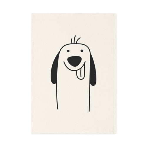 Spaniel dog design Cotton Tea Towel, 50 x 70 cm, organic cotton, eco-friendly