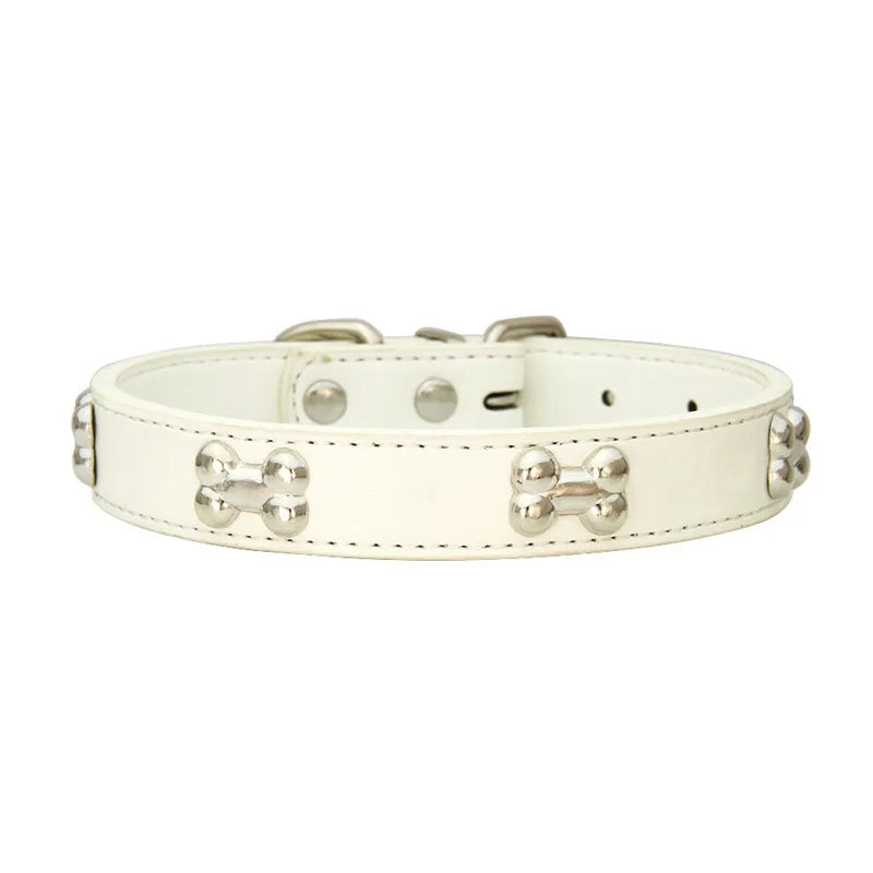 Leather Collar Bone Shaped Design