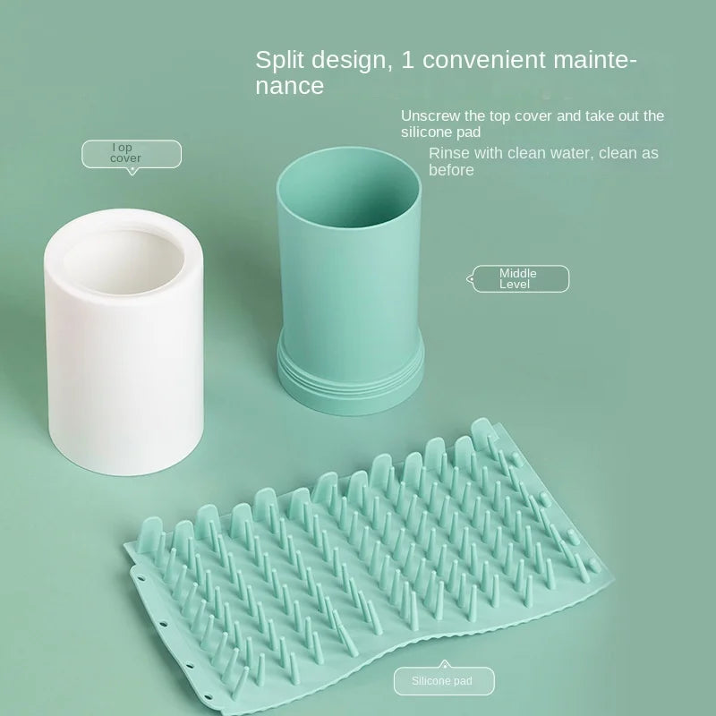 Pet Paw Cleaner Cup – Soft Silicone Portable Washer for Dogs, Manual Use