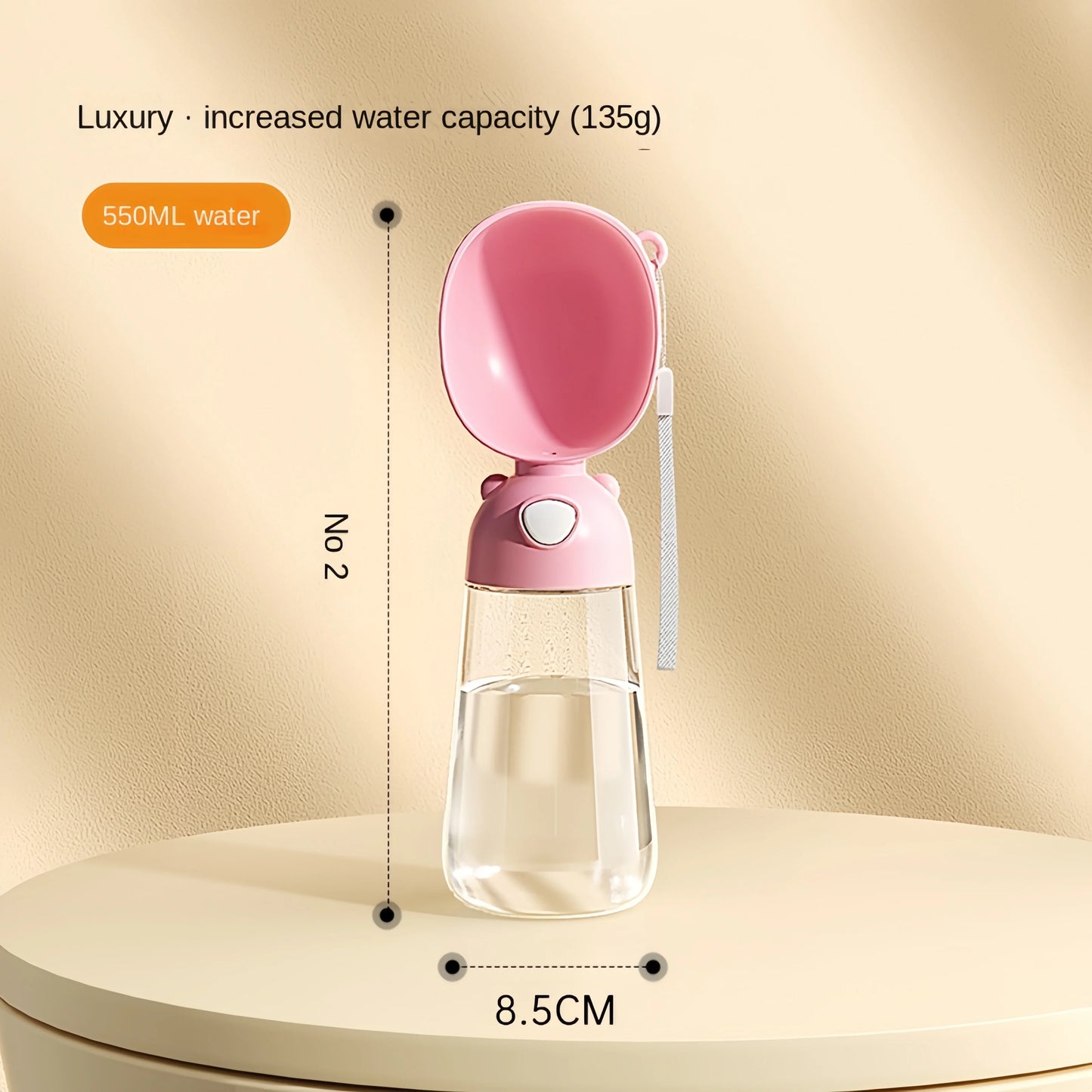 Portable 2-in-1 Water and Food Bottle for Dogs and Cats – Leakproof Travel Bowl with Easy Dispense