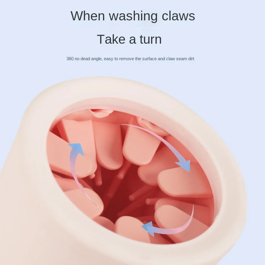 Pet Paw Cleaner Cup – Soft Silicone Portable Washer for Dogs, Manual Use