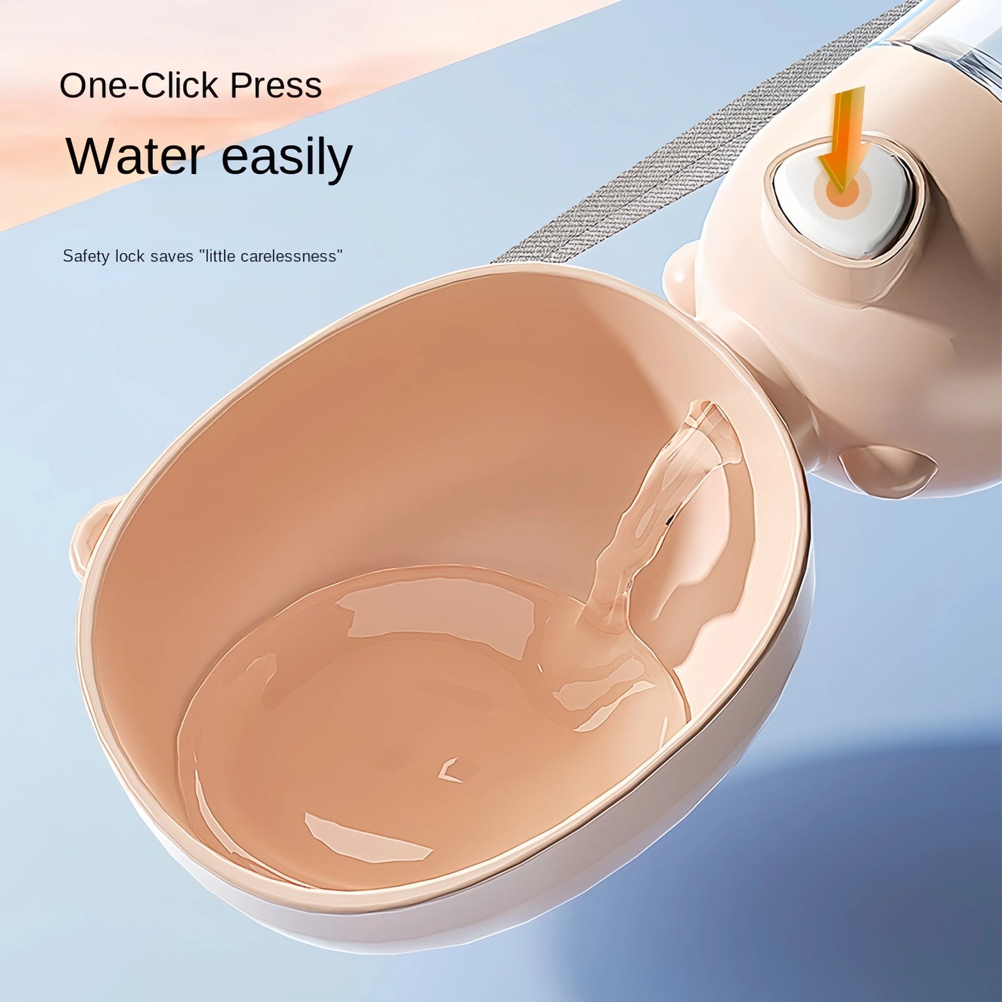 Portable 2-in-1 Water and Food Bottle for Dogs and Cats – Leakproof Travel Bowl with Easy Dispense