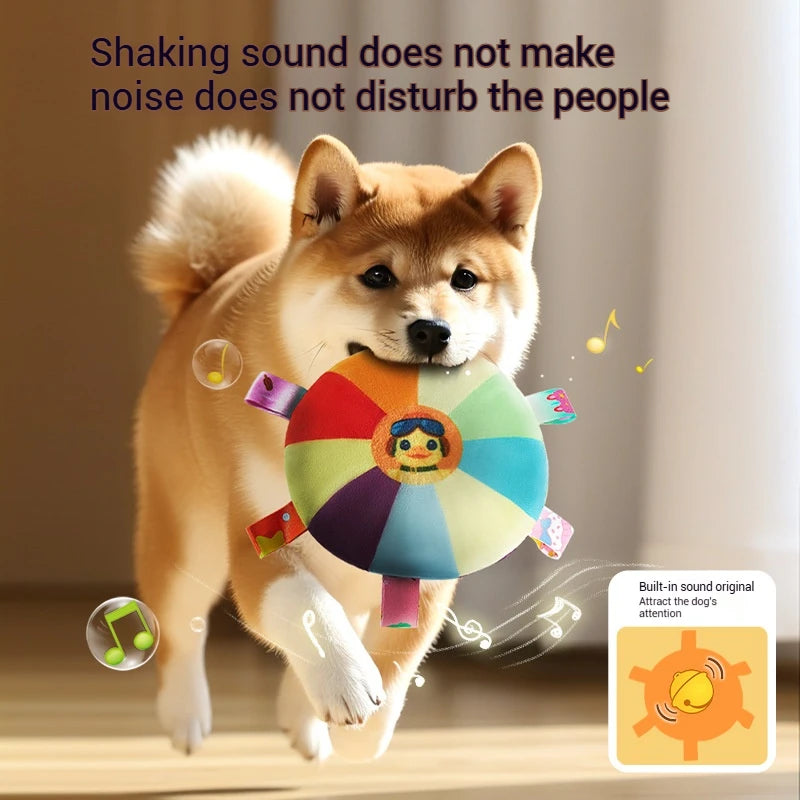 Frisbee pour Chien en Peluche avec Son – Interactif, Résistant et Coloré