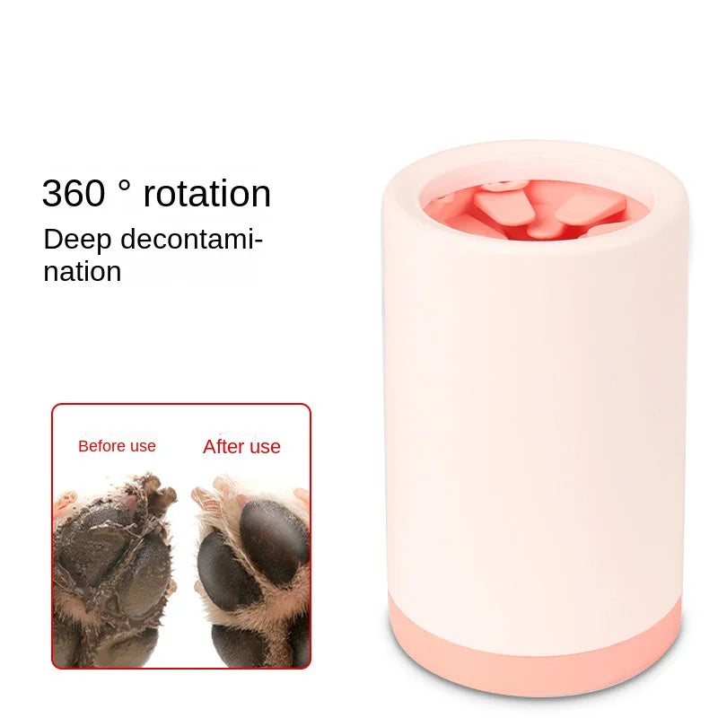 Pet Paw Cleaner Cup – Soft Silicone Portable Washer for Dogs, Manual Use