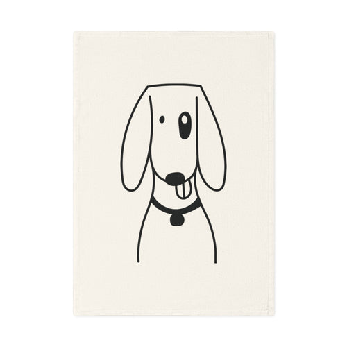 Foxhound dog design Cotton Tea Towel, 50 x 70 cm, organic cotton