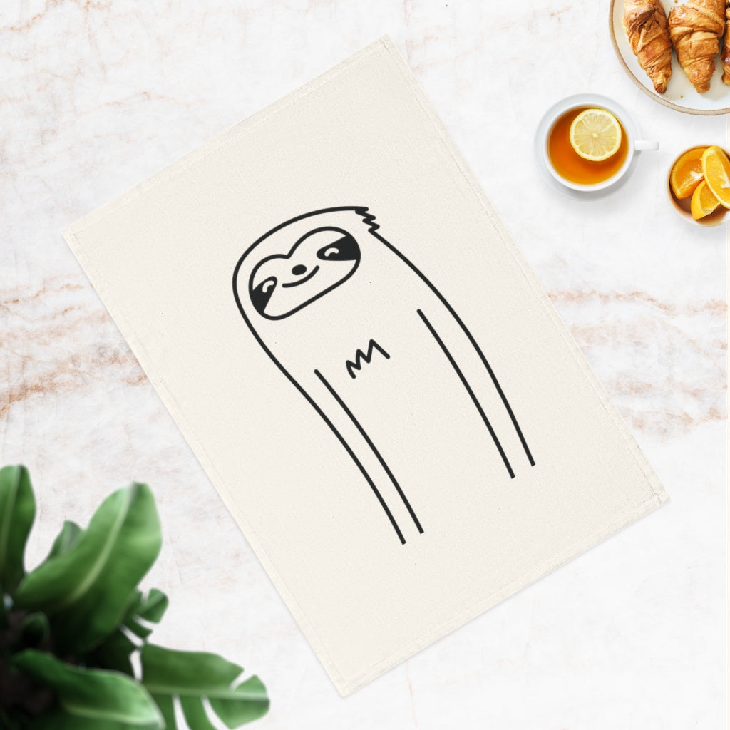 Sloth Cotton Tea Towel, 50 x 70 cm, organic cotton