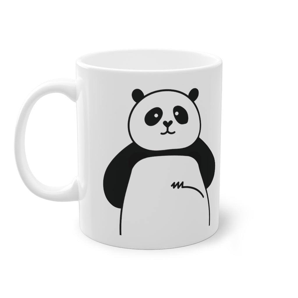 Cute Panda mug funny bear mug, white, 325 ml / 11 oz Coffee mug, tea