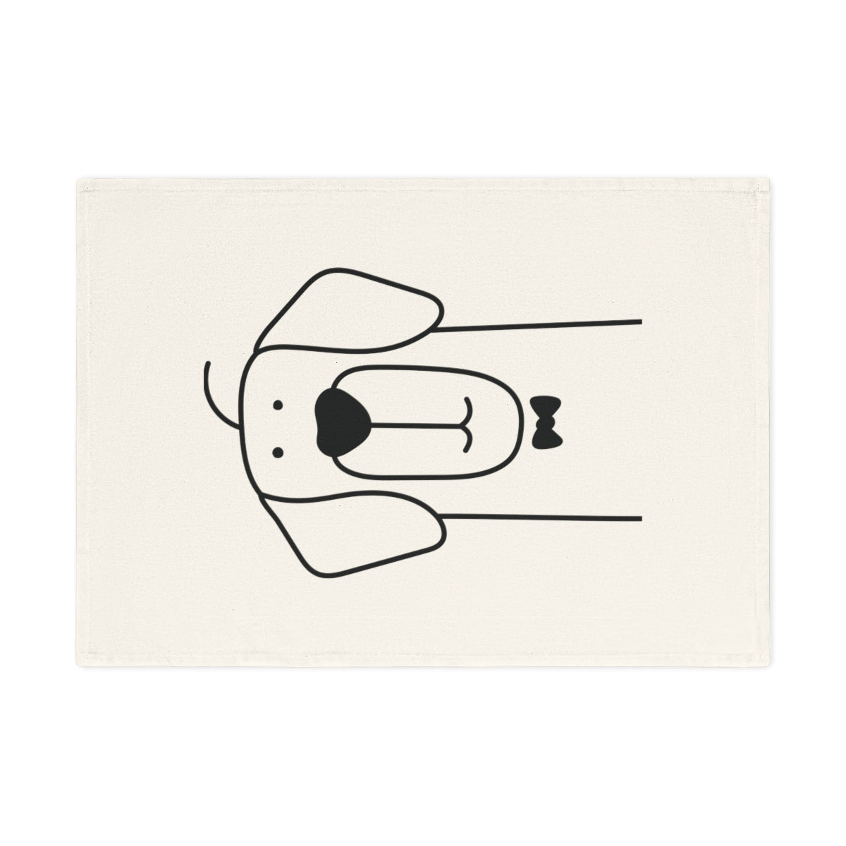 Retriever dog Cotton Tea Towel, 50 x 70 cm, organic cotton,