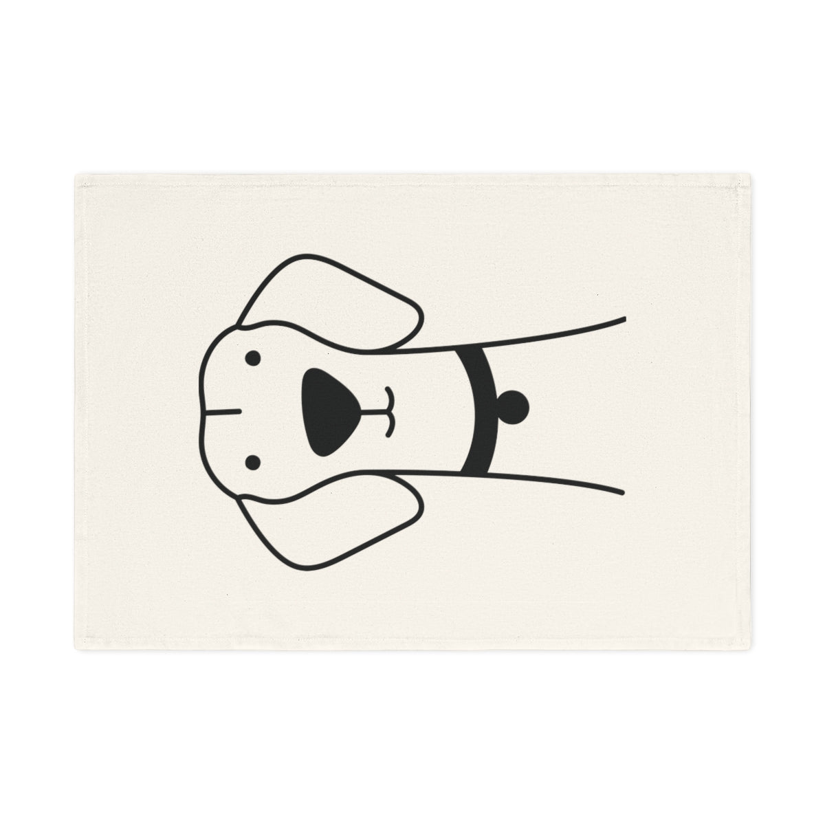 Dog design Cotton Tea Towel, 50 x 70 cm, organic cotton, eco-friendly