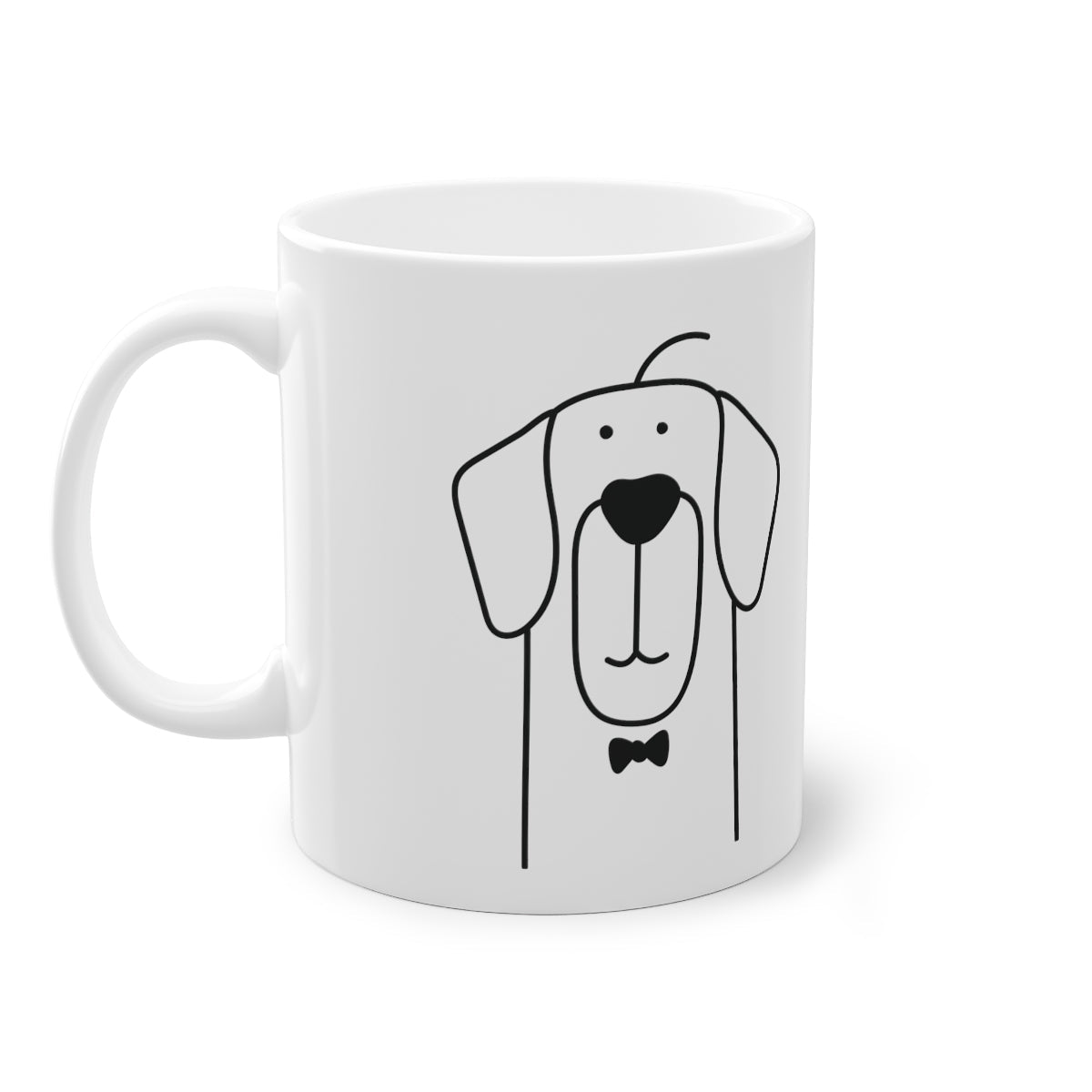 Cute dog Retriever mug, white, 325 ml / 11 oz Coffee mug, tea mug for
