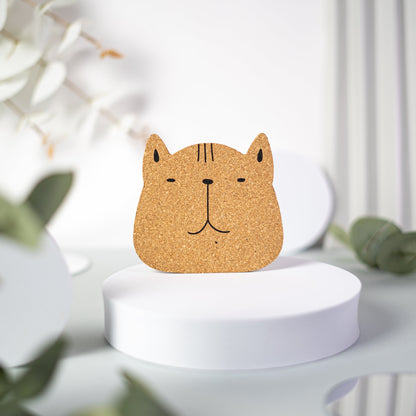 Meaow Cute cats - Cork coasters, round, set of 6