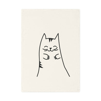 Kitten Design Cotton Tea Towel, 50 x 70 cm, organic cotton, eco-friendly