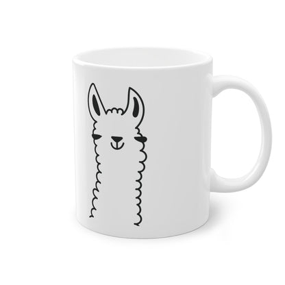 Cute Llama funny mug, white, 325 ml / 11 oz Coffee mug, tea mug for