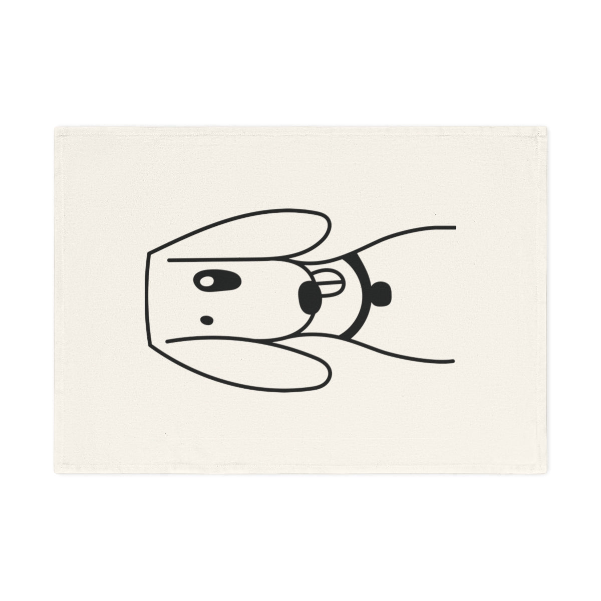 Foxhound dog design Cotton Tea Towel, 50 x 70 cm, organic cotton