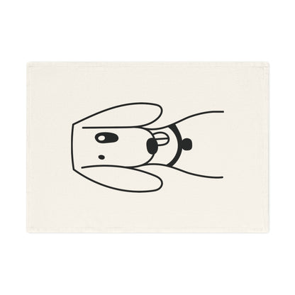 Foxhound dog design Cotton Tea Towel, 50 x 70 cm, organic cotton