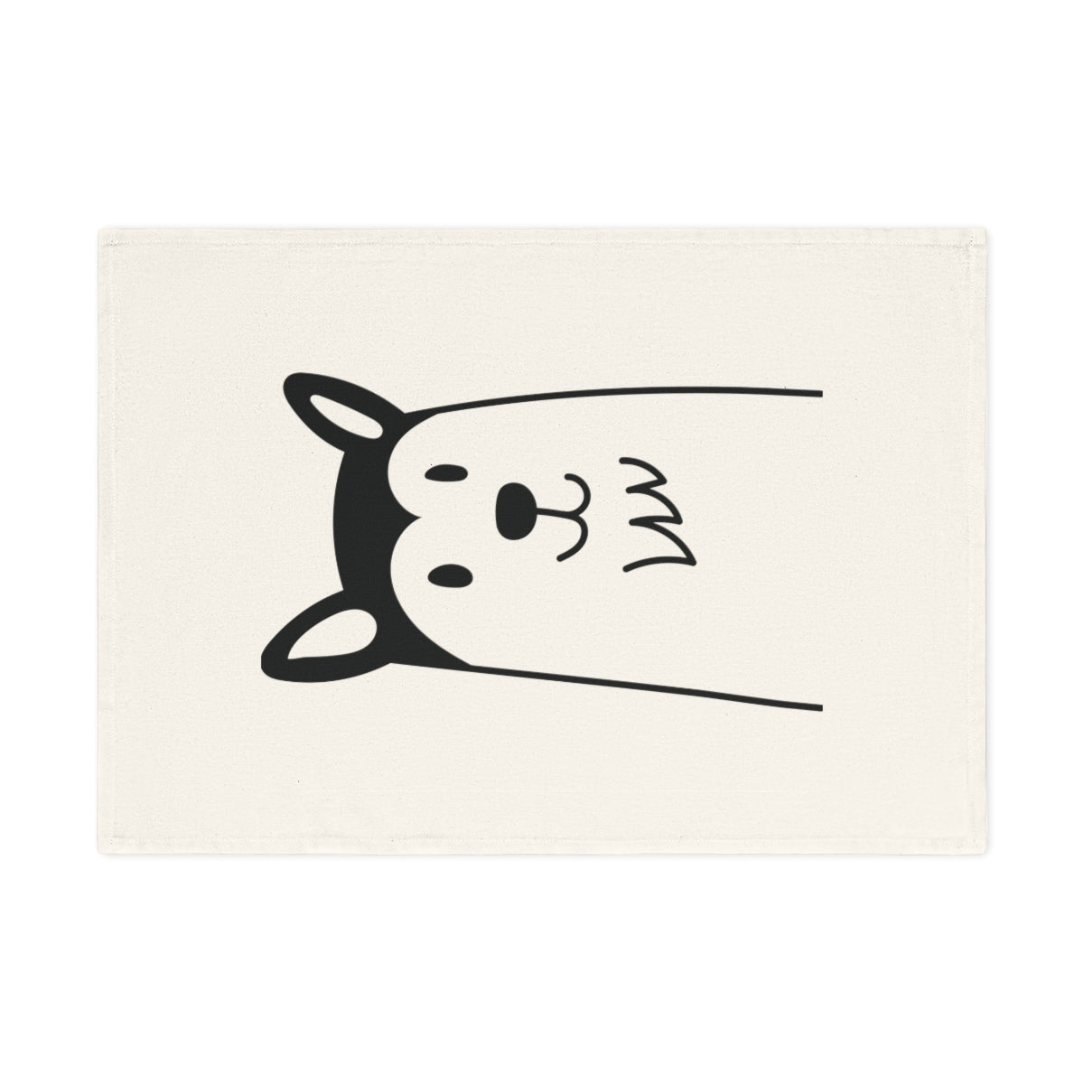 Husky dog design Cotton Tea Towel, 50 x 70 cm, organic cotton, eco-friendly