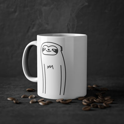 Cute Sloth funny mug, white, 325 ml / 11 oz Coffee mug, tea mug for