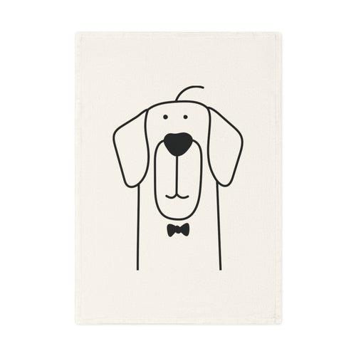Retriever dog Cotton Tea Towel, 50 x 70 cm, organic cotton,