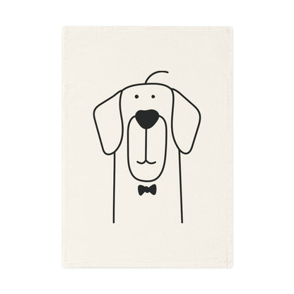 Retriever dog Cotton Tea Towel, 50 x 70 cm, organic cotton,