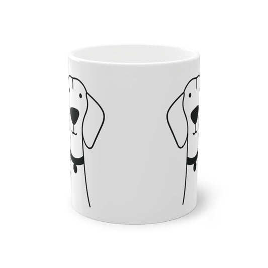 Cute coffe, tea mug, 325 ml dog design