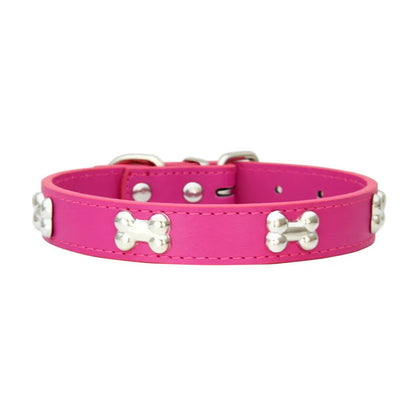 Leather Collar Bone Shaped Design