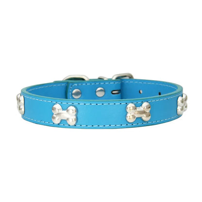 Leather Collar Bone Shaped Design