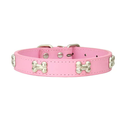 Leather Collar Bone Shaped Design