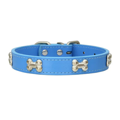 Leather Collar Bone Shaped Design