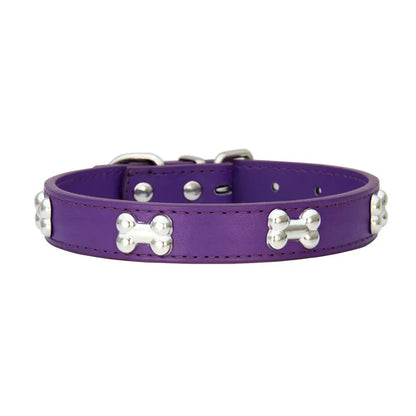 Leather Collar Bone Shaped Design