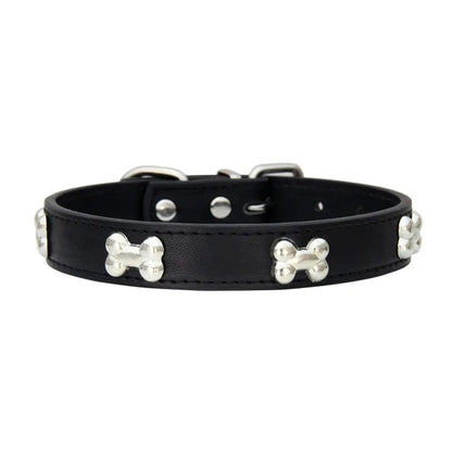 Leather Collar Bone Shaped Design