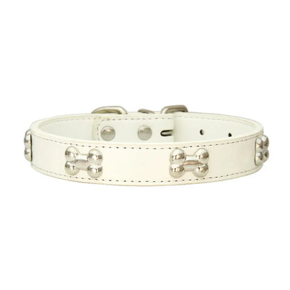 Leather Collar Bone Shaped Design