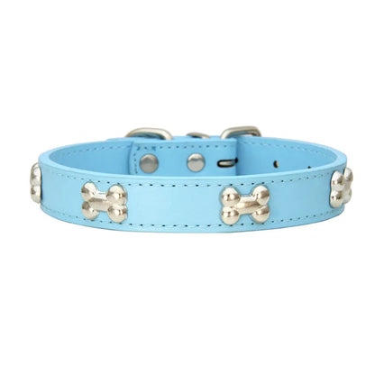 Leather Collar Bone Shaped Design