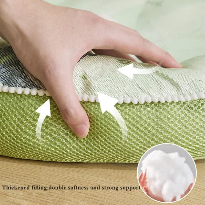 Cooling Summer Pet Bed – Round Ice Silk Cushion for Dogs & Cats