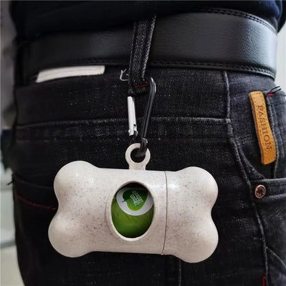 Distributeur de sacs de nettoyage (motif os)