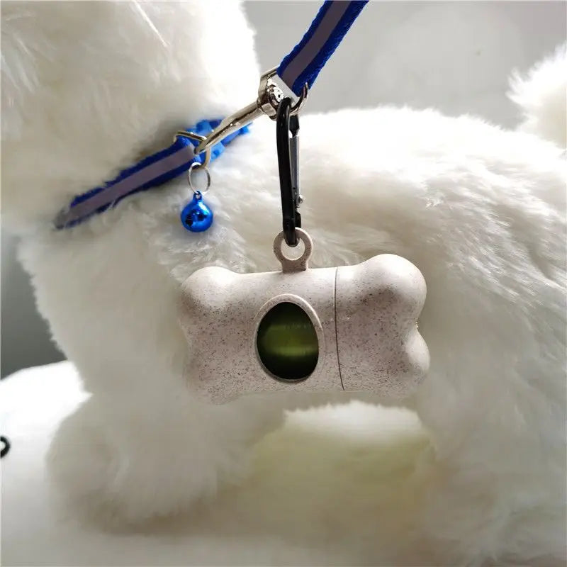 Distributeur de sacs de nettoyage (motif os)
