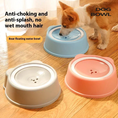 Anti-Splash Floating Water Bowl for Dogs – 1L Capacity, Spill-Proof Design