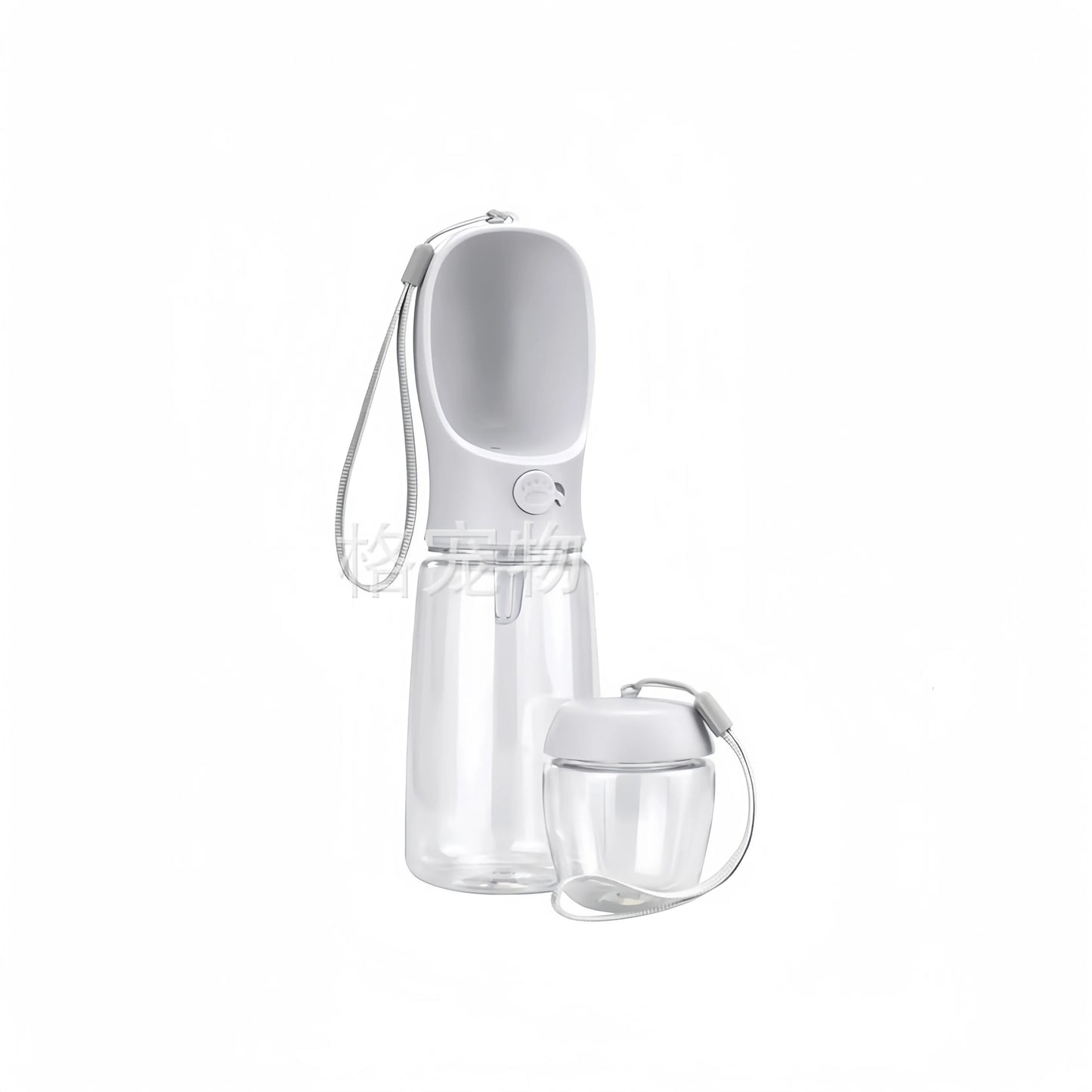 Portable Pet Water Bottle with Food Compartment – Leak-Proof & Travel Friendly