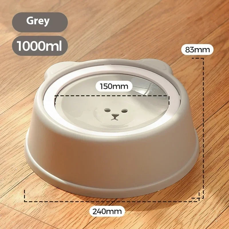 Anti-Splash Floating Water Bowl for Dogs – 1L Capacity, Spill-Proof Design