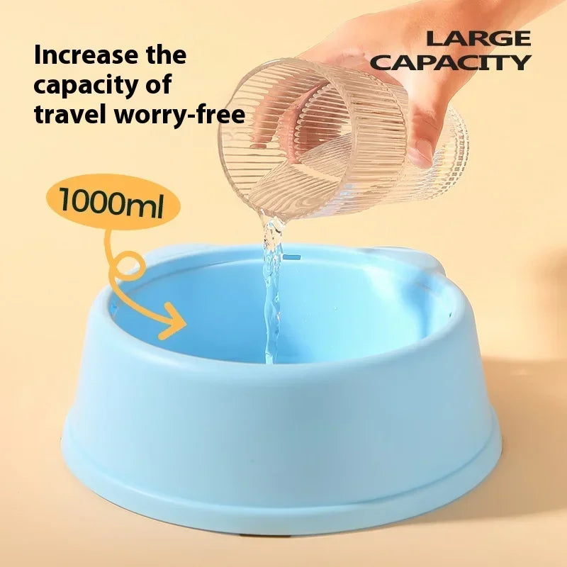 Anti-Splash Floating Water Bowl for Dogs – 1L Capacity, Spill-Proof Design