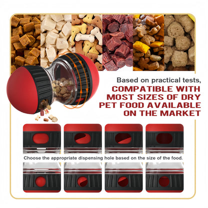 Dog Treat Dispenser Toy – Leaky Food Tumbler for Slow Feeding & Mental Stimulation