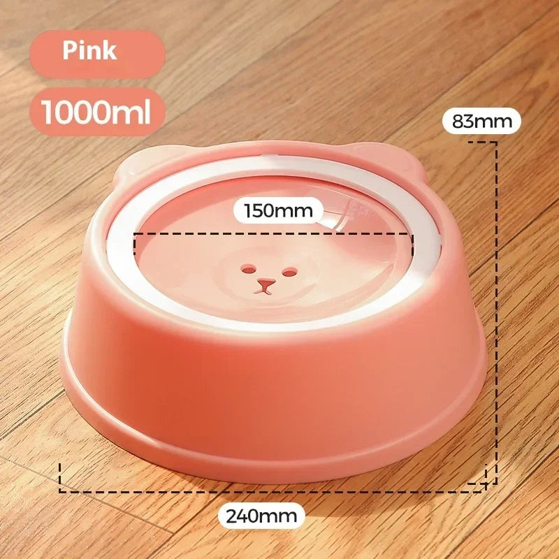 Anti-Splash Floating Water Bowl for Dogs – 1L Capacity, Spill-Proof Design