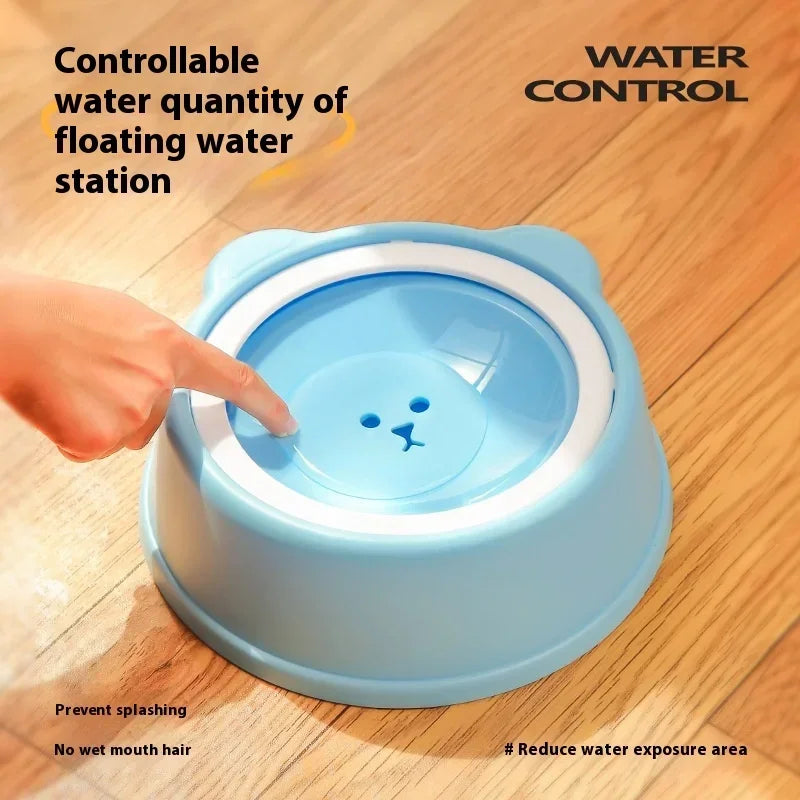 Anti-Splash Floating Water Bowl for Dogs – 1L Capacity, Spill-Proof Design