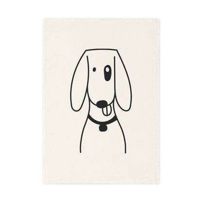 Foxhound dog design Cotton Tea Towel, 50 x 70 cm, organic cotton