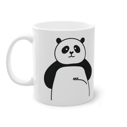 Cute Panda mug funny bear mug, white, 325 ml / 11 oz Coffee mug, tea